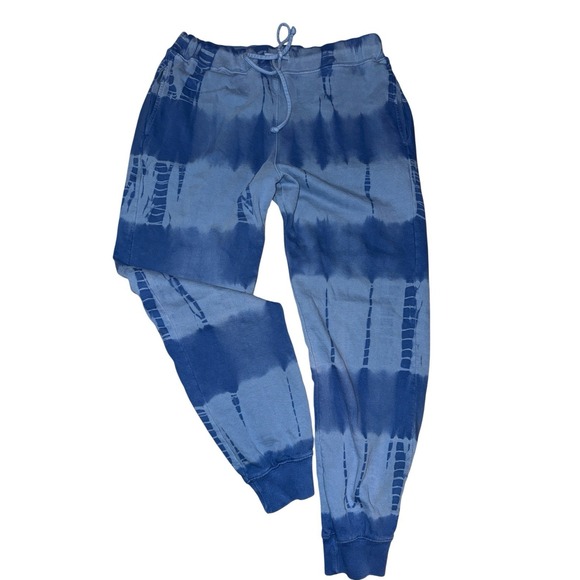 Roller Rabbit Tie Dye Fleece Joggers Sweatpants XL Lounge Drawstring‎ Pockets - Picture 1 of 10